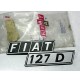 SIGLA POSTERIORE  ORIGINALE FIAT 127 D  FIAT 4475613